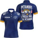 Polo Pétanque Personnalisé - J'peux Pas Bleu Marine - Polo Homme