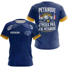 Polo Pétanque Personnalisé - J'peux Pas Bleu Marine - T-Shirt Femme