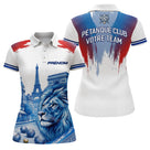 Polo Pétanque Personnalisé - Lion Paris Drapeau Français - Polo Femme