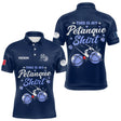 Polo Pétanque Personnalisé - Marine Cadeau Bouliste - Polo Homme