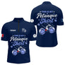 Polo Pétanque Personnalisé - Marine Cadeau Bouliste - Polo Zippé Homme