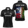 Polo Pétanque Personnalisé - Noir Drapeau Français N°13 - Polo Homme