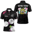 Polo Pétanque Personnalisé - Noir Graffiti N°13 - Polo Homme