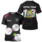 Polo Pétanque Personnalisé - Noir Graffiti N°13 - T-Shirt Homme