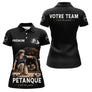 Polo Pétanque Personnalisé - Prénom & Équipe Vintage - Polo Femme