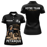 Polo Pétanque Personnalisé - Prénom & Équipe Vintage - Polo Femme