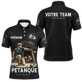 Polo Pétanque Personnalisé - Prénom & Équipe Vintage - Polo Homme