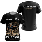 Polo Pétanque Personnalisé - Prénom & Équipe Vintage - T-Shirt Femme