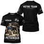 Polo Pétanque Personnalisé - Prénom & Équipe Vintage - T-Shirt Homme