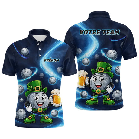 Polo Pétanque Personnalisé - Thème Bière & Fête - Polo Homme