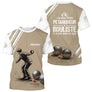 Polo Pétanque Personnalisé Blanc et Sable - Cadeau Bouliste - T-Shirt Homme