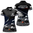 Polo Pétanque Personnalisé Bleu - J'peux Pas J'ai - Polo Femme