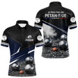 Polo Pétanque Personnalisé Bleu - J'peux Pas J'ai - Polo Homme