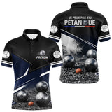 Polo Pétanque Personnalisé Bleu - J'peux Pas J'ai - Polo Homme