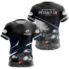 Polo Pétanque Personnalisé Bleu - J'peux Pas J'ai - T-Shirt Femme