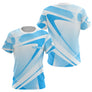 Polo Pétanque Personnalisé Bleu & Blanc - Design Technique - T-Shirt Femme