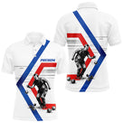 Polo Pétanque Personnalisé Bleu Blanc Rouge - Homme Femme Prénom - Polo Homme