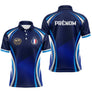 Polo Pétanque Personnalisé Bleu France - Cadeau Bouliste Homme Femme - Polo Homme