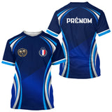 Polo Pétanque Personnalisé Bleu France - Cadeau Bouliste Homme Femme - T-Shirt Homme