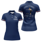 Polo Pétanque Personnalisé Bleu Marine - Cadeau Homme Femme - Polo Femme