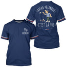 Polo Pétanque Personnalisé Bleu Marine - Cadeau Homme Femme - T-Shirt Homme