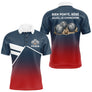 Polo Pétanque Personnalisé Bleu Rouge - Boulodrome Humour - Polo Homme