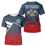 Polo Pétanque Personnalisé Bleu Rouge - Boulodrome Humour - T-Shirt Homme