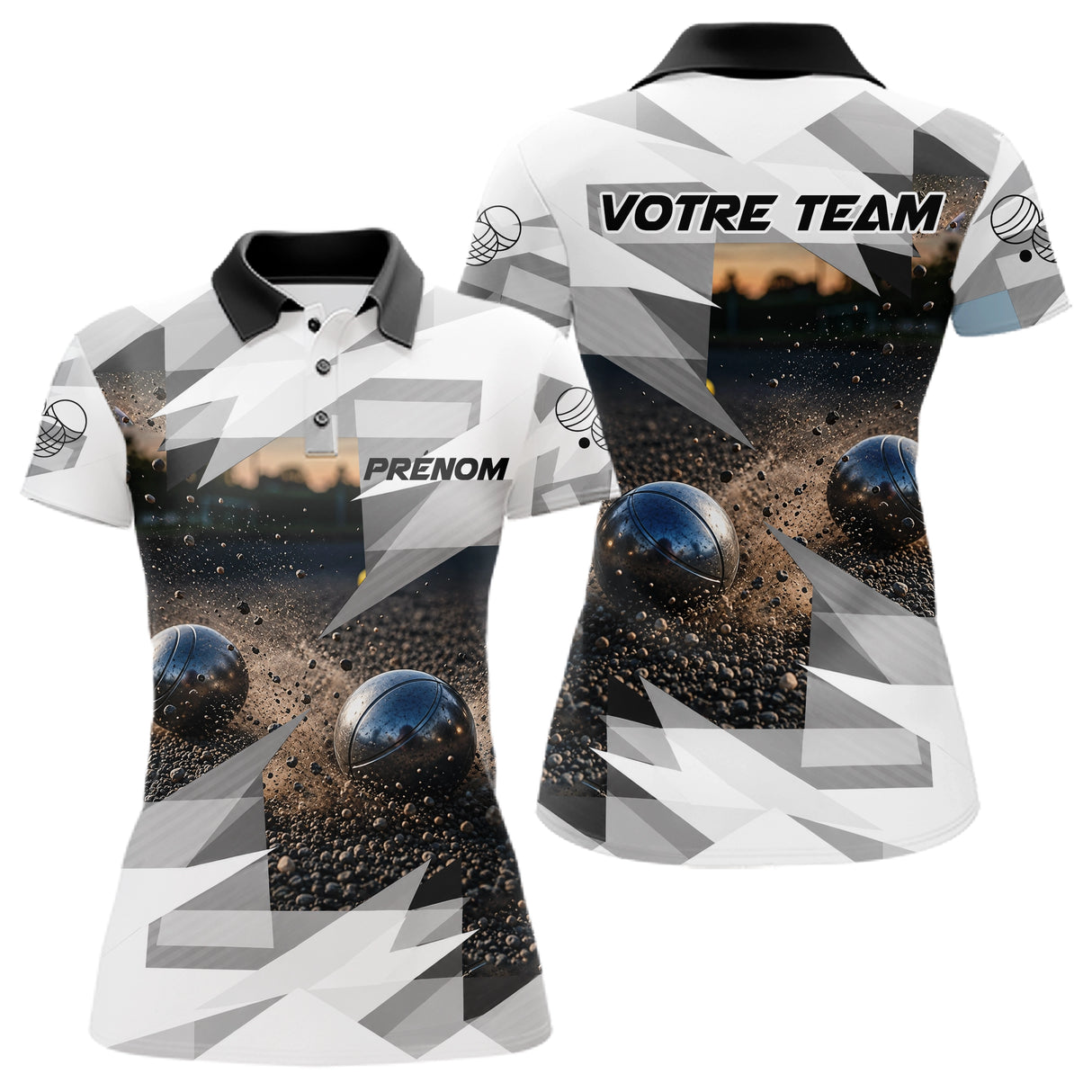 Polo Pétanque Personnalisé – Dynamique Performance Terrain - Polo Femme