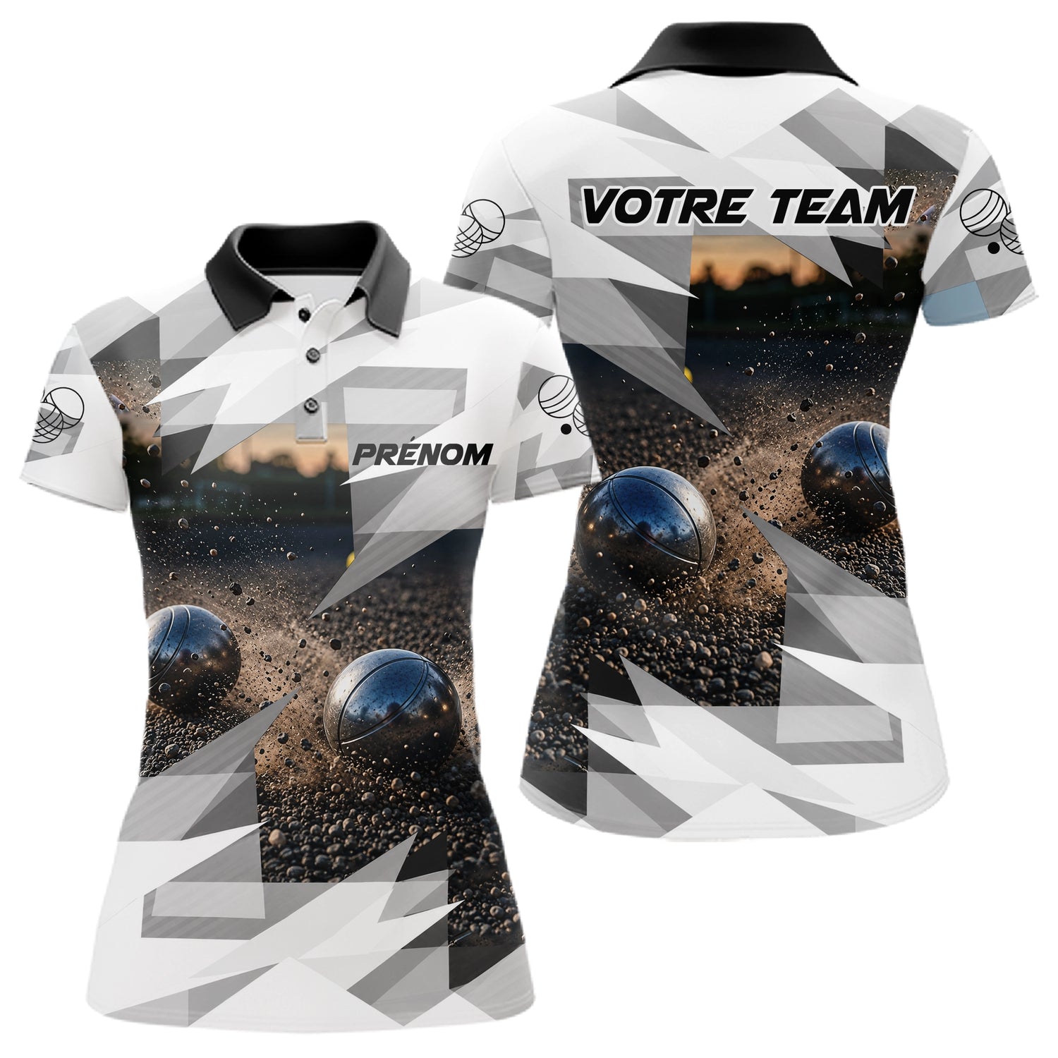 Polo Pétanque Personnalisé – Dynamique Performance Terrain - Polo Femme
