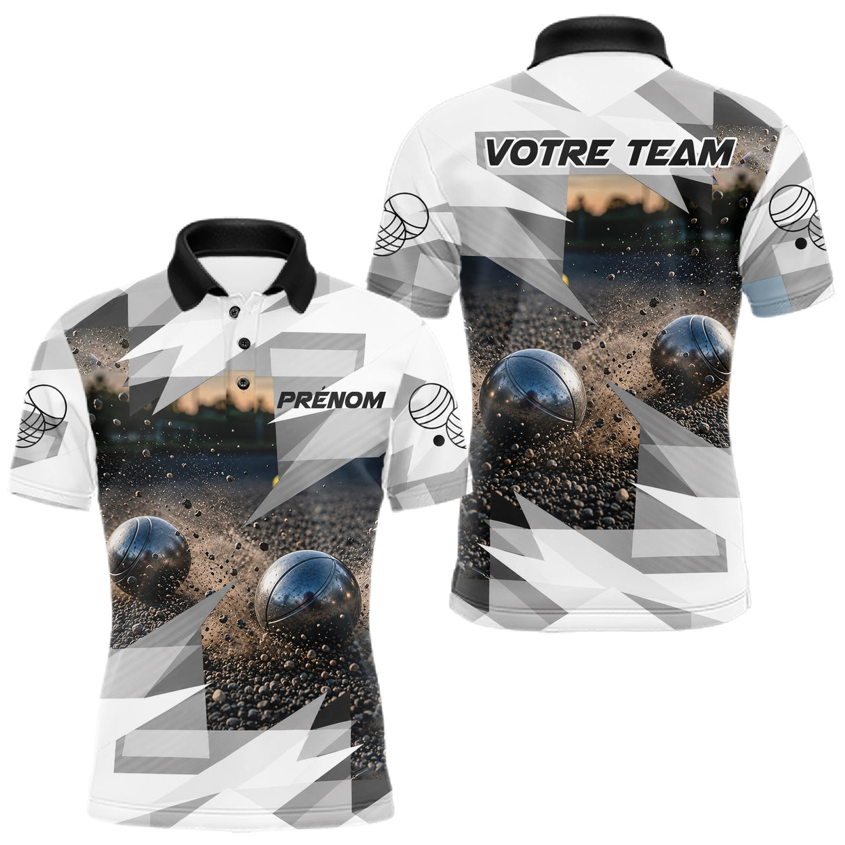 Polo Pétanque Personnalisé – Dynamique Performance Terrain - Polo Homme