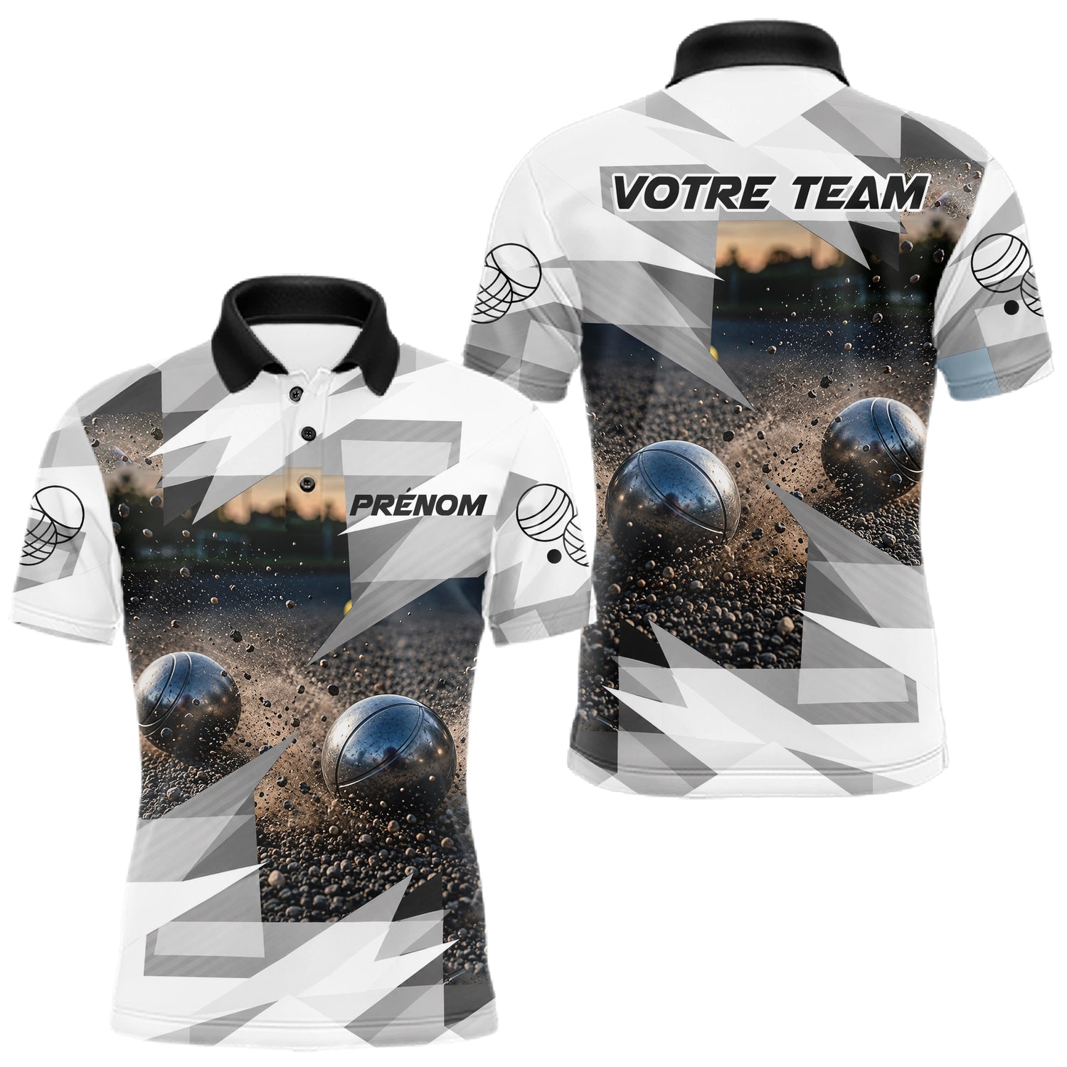 Polo Pétanque Personnalisé – Dynamique Performance Terrain - Polo Homme