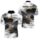 Polo Pétanque Personnalisé – Dynamique Performance Terrain - Polo Zippé Homme