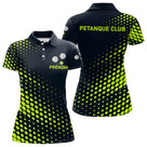 Polo Pétanque Personnalisé Homme - Noir & Vert Fluo Club - Polo Femme