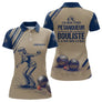 Polo Pétanque Personnalisé Marine et Sable - Cadeau Bouliste - Polo Femme