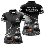 Polo Pétanque Personnalisé Noir - J'peux Pas J'ai - Polo Femme