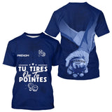 Polo Pétanque Personnalisé Prénom - Bleu Marine Tu Tires - T-Shirt Homme