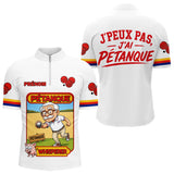 Polo Pétanque Personnalisé – Style Inégalé Boulodrome - Polo Zippé Homme