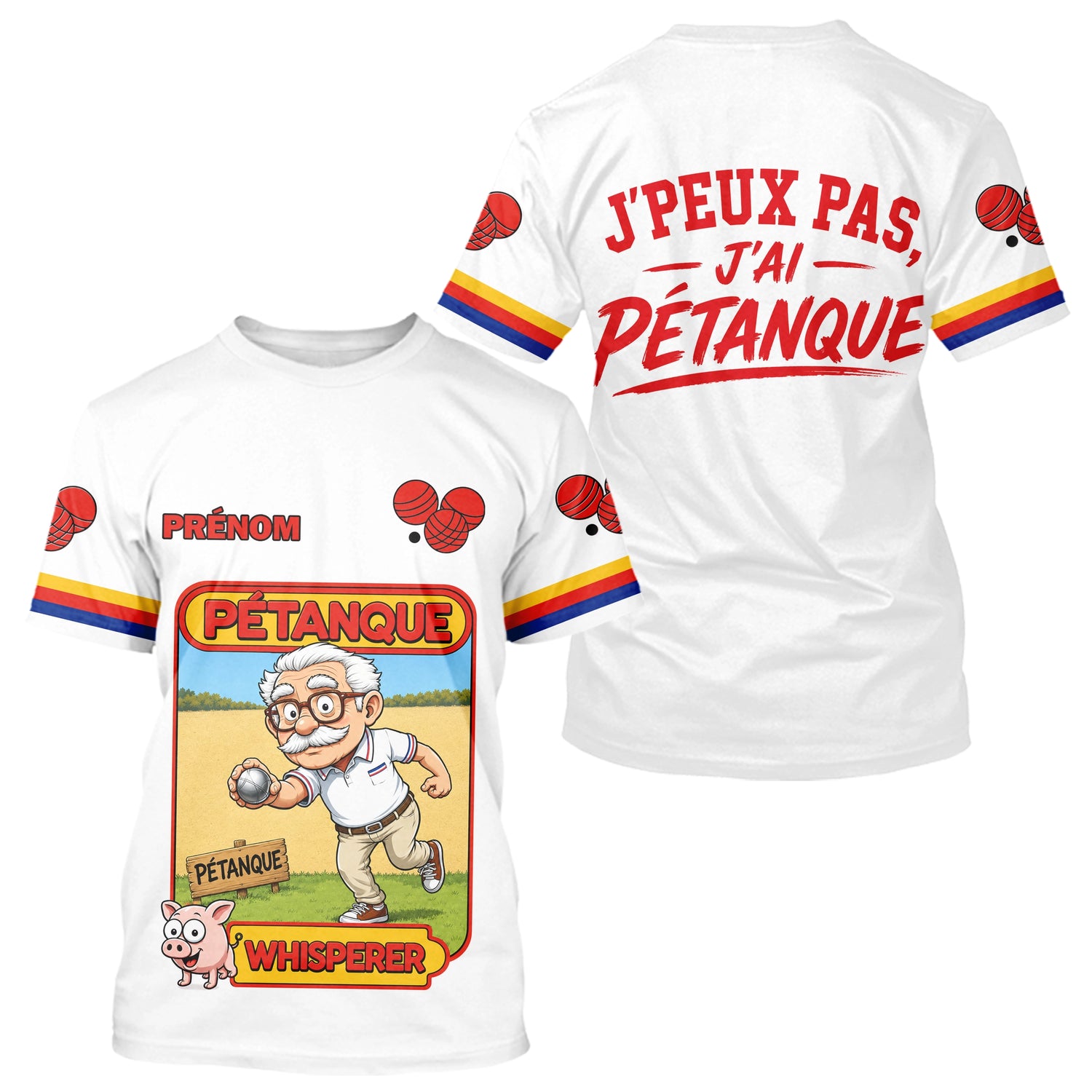 Polo Pétanque Personnalisé – Style Inégalé Boulodrome - T-Shirt Homme
