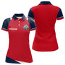 Polo Pétanque Personnalisé Tricolore - Bleu Rouge Boules - Polo Femme