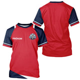 Polo Pétanque Personnalisé Tricolore - Bleu Rouge Boules - T-Shirt Homme