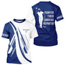 Polo Pétanque Pointer Tirer Carreau - Bleu Blanc & Inscription - T-Shirt Homme
