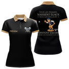 Polo Pétanque Premium Noir Doré – Style Vrais Champions - Polo Femme