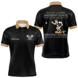 Polo Pétanque Premium Noir Doré – Style Vrais Champions - Polo Homme