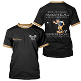 Polo Pétanque Premium Noir Doré – Style Vrais Champions - T-Shirt Homme