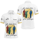 Polo Pétanque Rétro Personnalisable - Blanc Homme Femme - Polo Homme