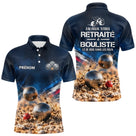 Polo Pétanque Retraité Personnalisé Bleu - J'ai Bouliste - Polo Homme