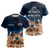 Polo Pétanque Retraité Personnalisé Bleu - J'ai Bouliste - T-Shirt Femme