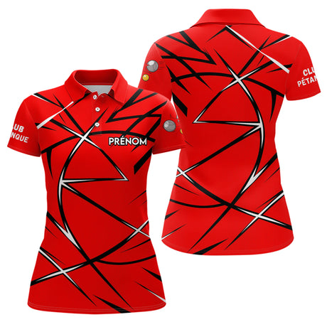 Polo Pétanque Rouge Personnalisé - Boutique Homme Femme - Polo Homme