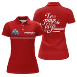 Polo Pétanque Rouge Personnalisé - Le Pays De La Boules - Polo Femme