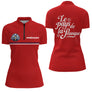 Polo Pétanque Rouge Personnalisé - Le Pays De La Boules - Polo Zippé Femme
